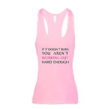 Hard Workout Saying Racerback Tank Top for