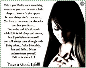 Have a good life