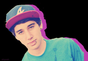 Luke Brooks with pink background PNG by sweetAstylesdesigns