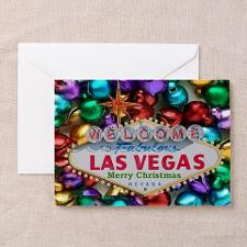Las Vegas Jingle Bells Merry Christmas Cards 10 for