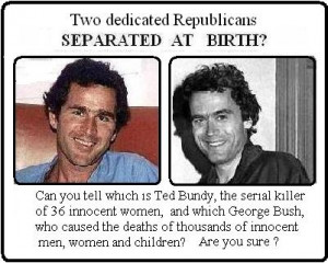 Reply #13: I think he looks (and acts) more like Ted Bundy than any ...