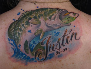 Bass Fish Memorial Tattoo Color In Tattoos 2010 By Jon Von Glahn ...