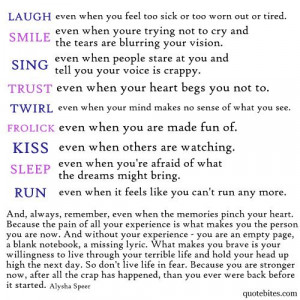 via | quote bites---you are brave and strong. Don't worry about what ...