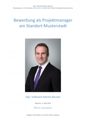 Deckblatt Bewerbung Muster Vorlagen und Tipps zum