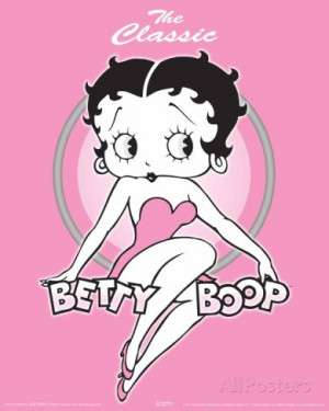 Betty Boop Pink Mini Poster
