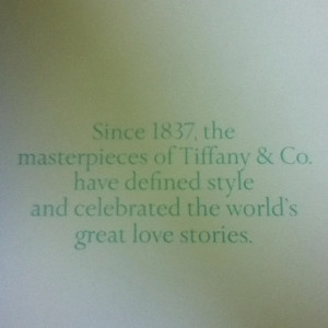 Tiffany and co if my engagement ring is in a little blue box I will ...