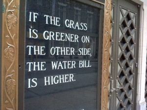 If the Grass is Greener...