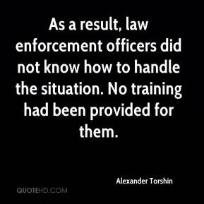 Alexander Torshin - As a result, law enforcement officers did not know ...