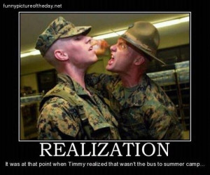Realization Funny USMC Marine Boot Camp