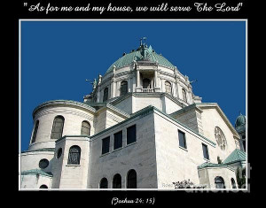 Title: Our Lady Of Victory Basilica With Bible Quote Artist: Rose ...
