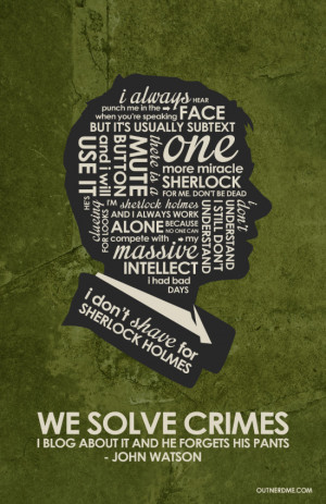 BBC Sherlock Watson Inspired Quote Poster by outnerdme
