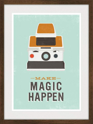 ... camera, geekery print, Polaroid poster, quote poster, quote poster
