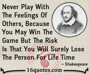 ... But The Risk Is That You Will Surely Lose The Person For Life Time