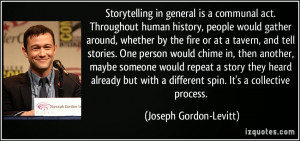 surprisingly erudite quote from Joseph Gordon-Levitt ( this hunk can ...