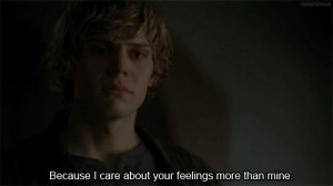 gif gif love tate langdon american horror story Evan Peters mine sad ...
