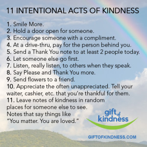 Here are 11 ways to spread kindness in an intentional way!