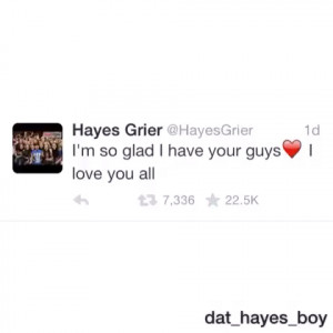 Hayes Grier Tweets
