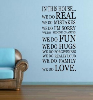 WE DO IN THIS HOUSE Wall Sticker Mural Art Kitchen quote rc-45