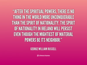After the spiritual powers, there is no thing in t by George ...