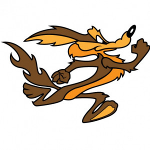 Wile Coyote Cartoon Character .ai – Animals vector
