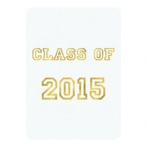 ... of 2015 Graduation Quote Gold Faux Glitter 5x7 Paper Invitation Card