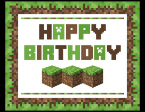 FREE Minecraft Party Printables from Printabelle