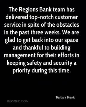 - The Regions Bank team has delivered top-notch customer service ...