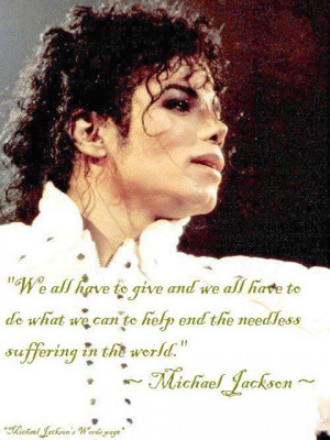 Famous Quotes By Michael Jackson Re: famous michael jackson