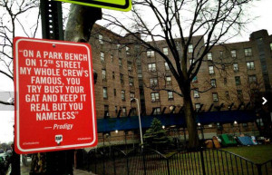 Rap Quotes” Street Signs