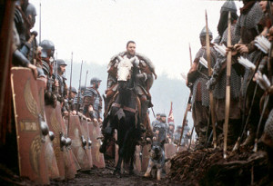 great Roman General Maximus (Russell Crowe) is honored by the Roman ...