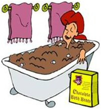 Funny Chocolate Bath Tub
