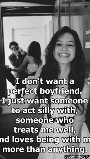 What I want in a boyfriend