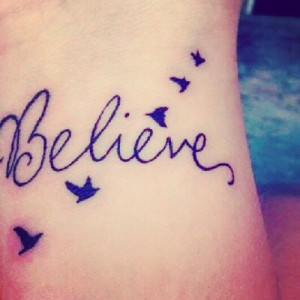 believe #tattoo #justin #bieber #JustinBieber #birds #flying
