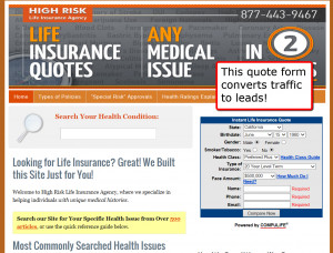 Life Insurance Agency Website