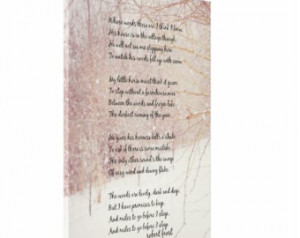 Robert Frost quote Winter poem canv as art Snow poetry gallery wrap ...