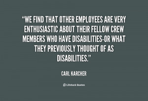 We find that other employees are very enthusiastic about their fellow ...