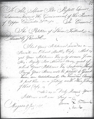 the petition of storm folluck humbly sheweth that your petitioner ...