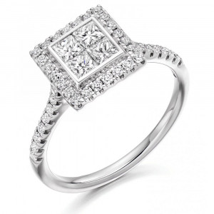 Invisible Set Diamond Rings