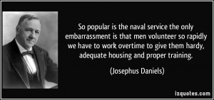 Is The Naval Service Only Embarrassment That Men Volunteer