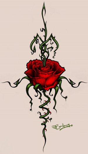 Rose Thorns- Tat Design by ever-elusive-kudos