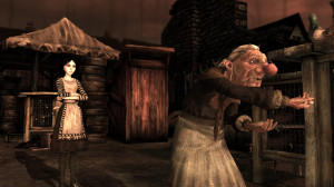 Alice confronting Pris on the roof.