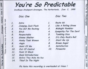 POST : AUD ; You're So Predictable Groningen June 2, 1999 , MP3/FLAC ...