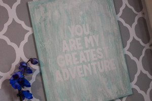 Simple Painted Canvas Quote Tutorial