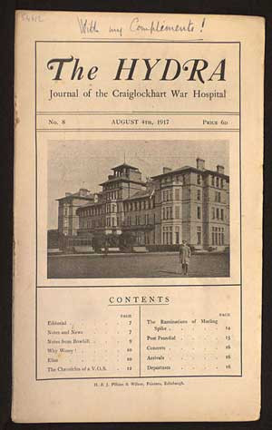 Craiglockheart War Wilfred Owen Hospital