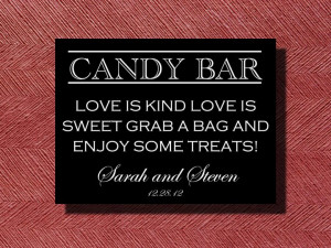 Related To Cute Sayings For Candy Buffet Table Sign Project Wedding ...