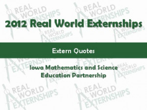 2012 Extern quotes - STEM