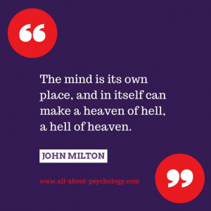 Great quote by John Milton #psychology #PsychologyQuotes #JohnMilton # ...