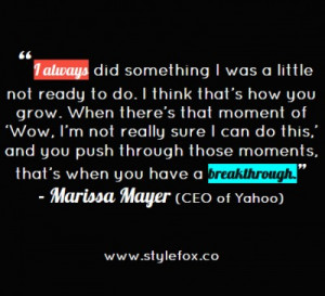 Quote of the Day: Marissa Mayer on Taking Risks