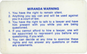 ... Have the Right to Remain Silent: Miranda Arrested 50 Years Ago Today