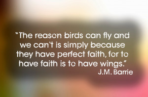 The reason birds can fly and we can’t is simply because they have ...